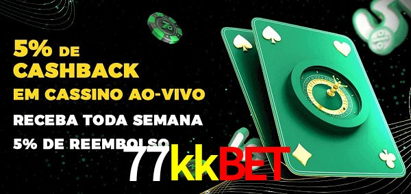Promoções do cassino ao Vivo 77kkbet